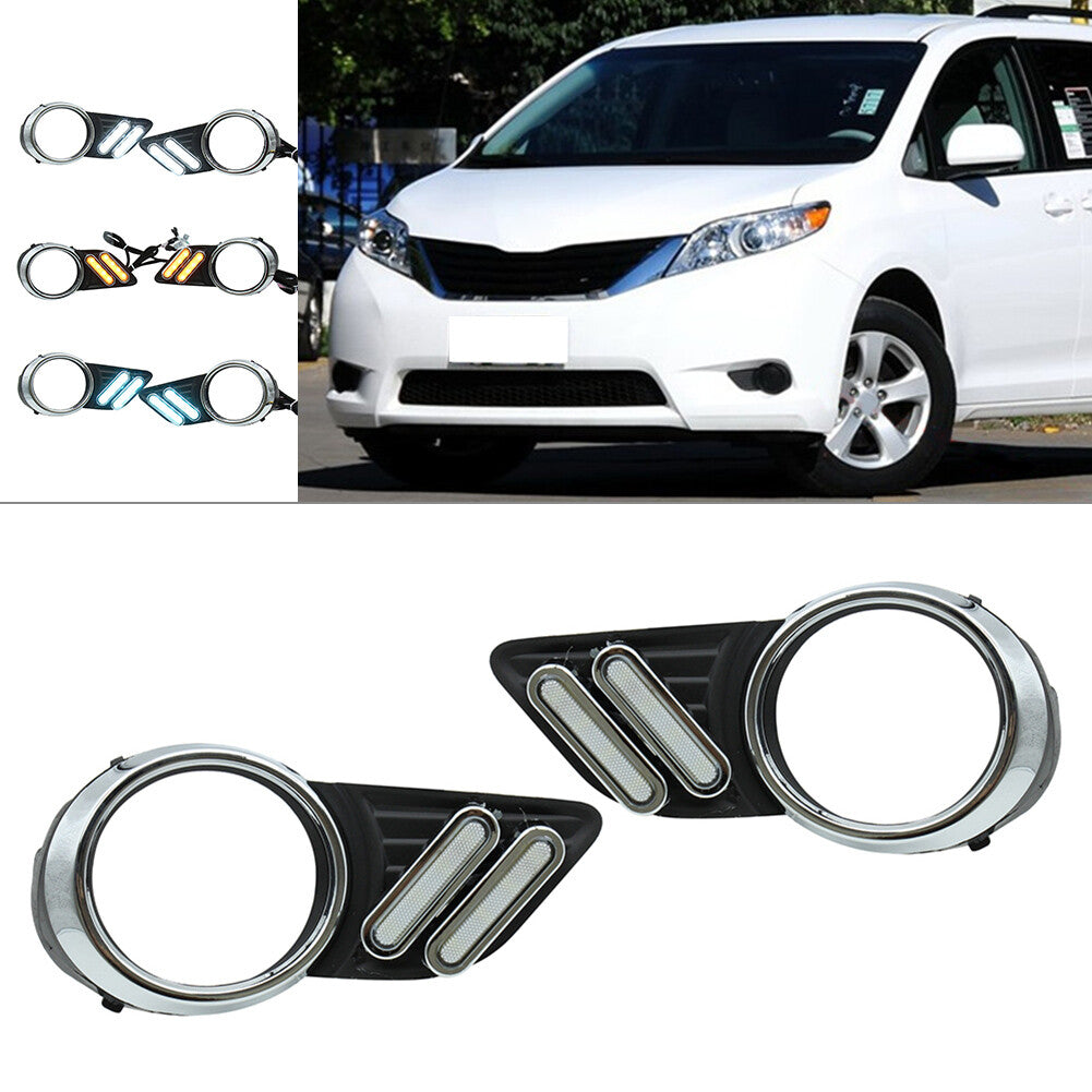 LED Daytime Running Lights DRL Fit 2011-2014 for Toyota for Sienna 3 Colors