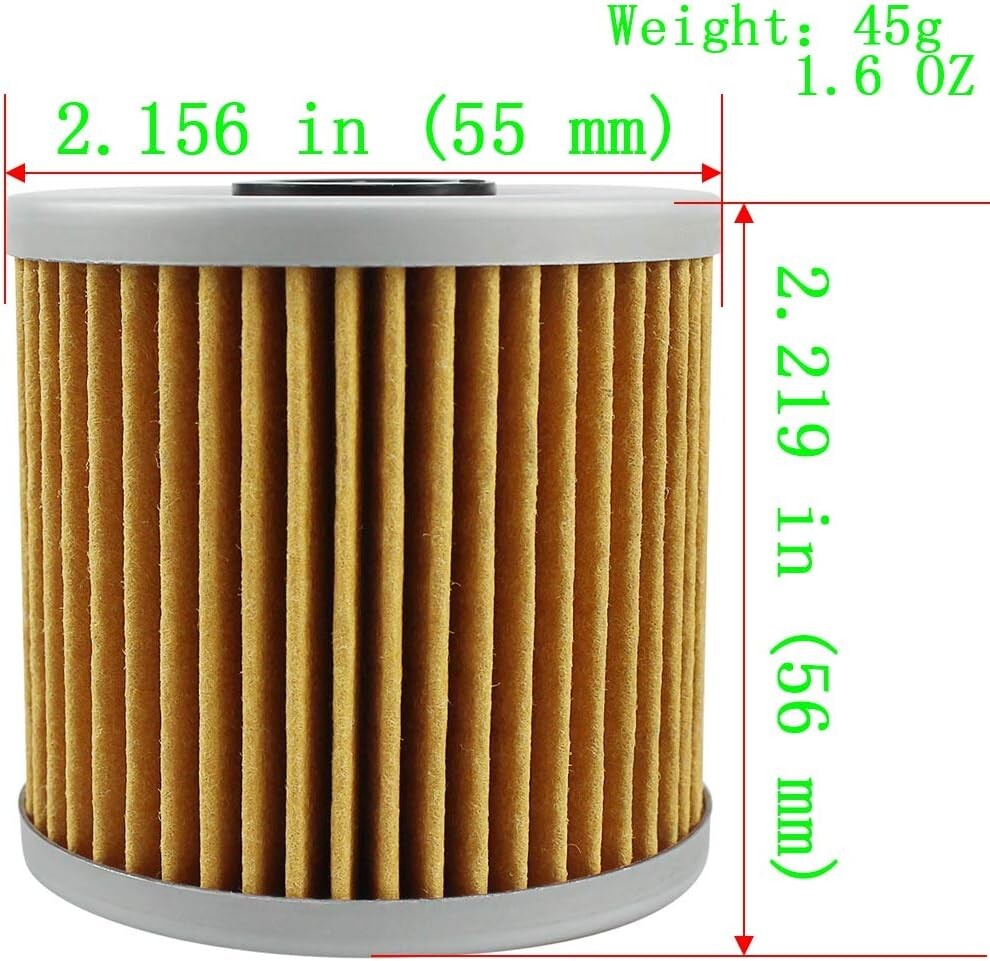 Oil Filter for KAWASAKI KSF250 MOJAVE250 1987-2004/KLT200 1980-84/KLT250 1982-85