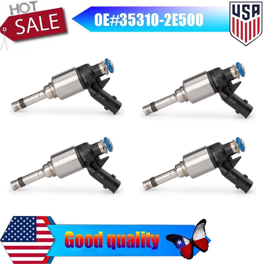 4-piece 35310-2E500 fuel injectors for Kia Soul Forte 5, Forte for Hyundai for Tucson , Kona XYD