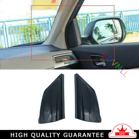 A Post Front Triangle Cover Trim 2PCS for Honda CRV CR-V 2012-2016 Carbon Fiber