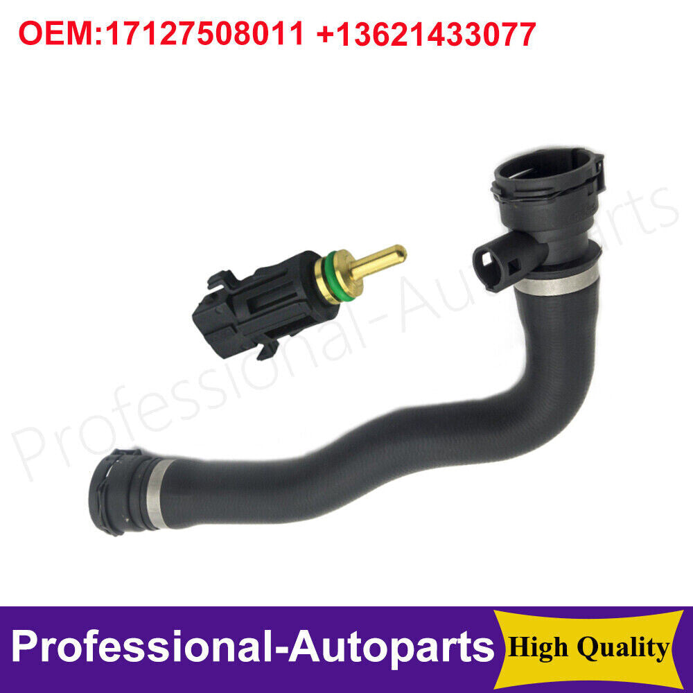 Radiator coolant hose with sensor for BMW 745Li, 545, 745, 645, E65, 7 Series