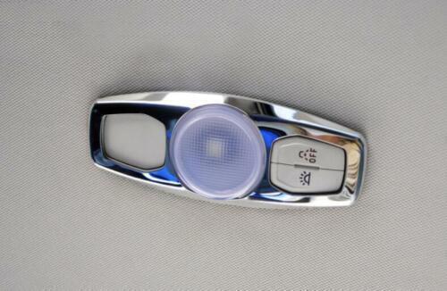 Silver S.Steel Car Roof Reading Light Cover Trim for Ford Escape Kuga 2013-2019
