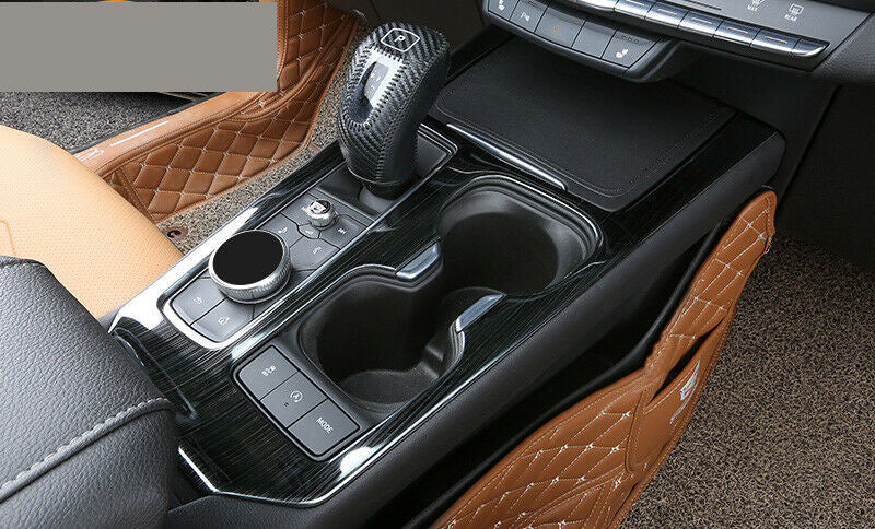 for Cadillac XT4 2018-2021 Black titanium Console Gear Shift Panel Cover Trim 2P