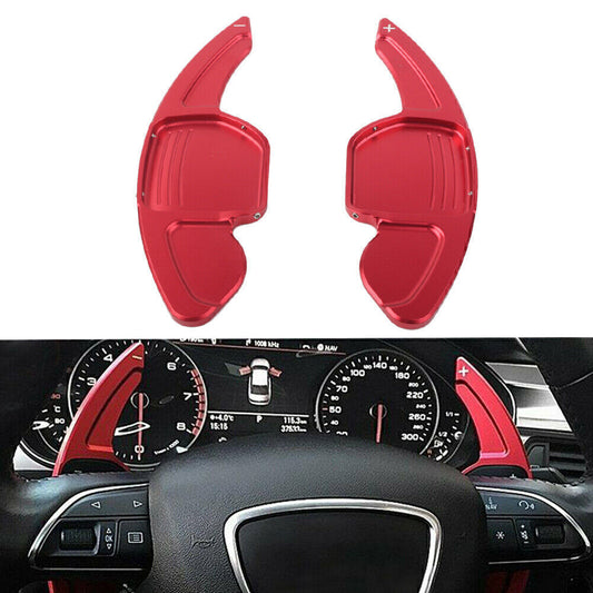 Red Steering Wheel Shifter Extension Shift Paddle for Audi A3 A4L A5 A6 A7 for A8 S5