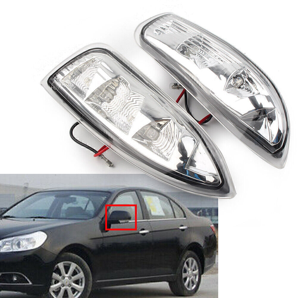2x Side Rear View Mirror Turn Signal Light Fit for Chevy Epica 2007-2014 Clear