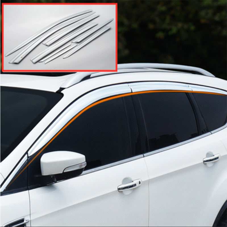 for Ford Escape 2013-2019 silver Side Window Vent Visor Sun Rain Deflector Guard