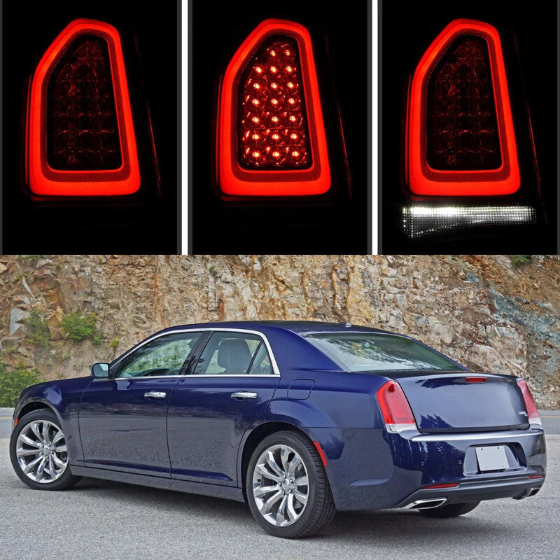 Right Black Tail Light for Chrysler 300 2015-2023 LED Turn Signal Light 1PCS