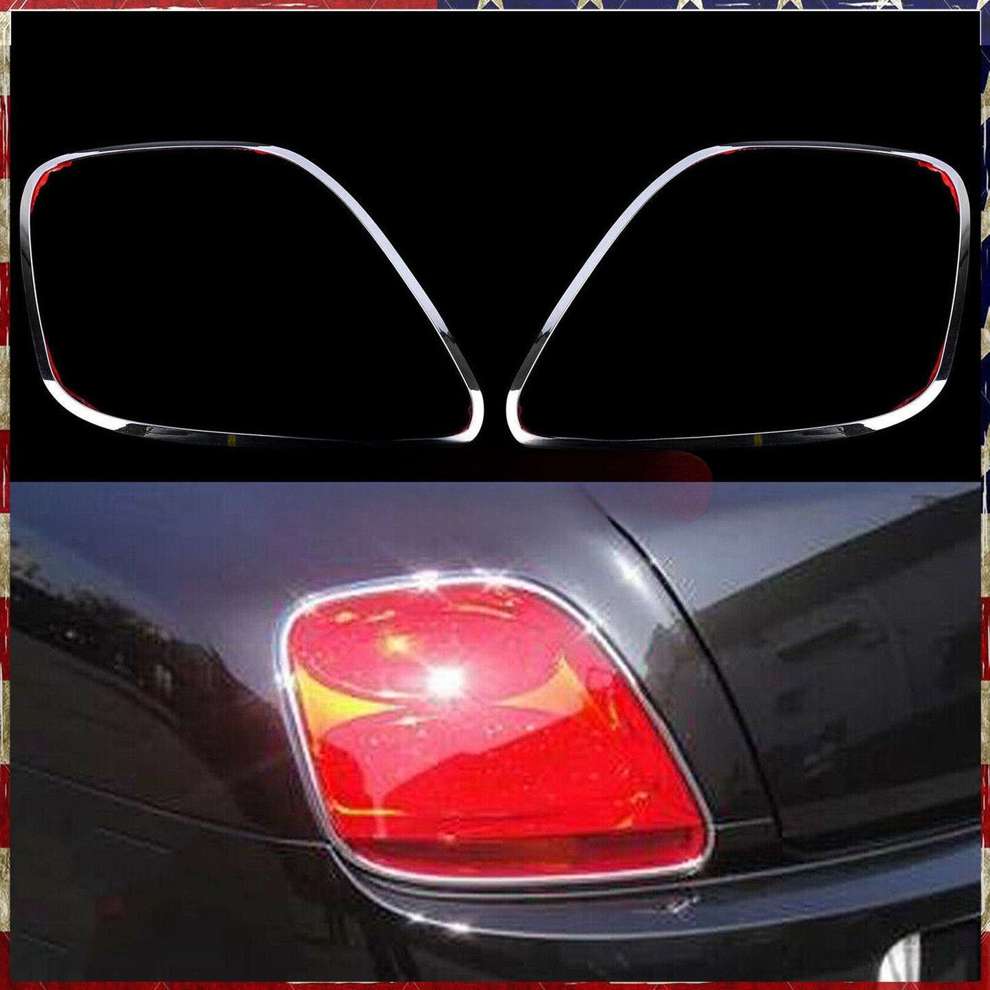 Rear Light Trims for Bentley GT GTC SPEED 2003-2011 CHROME