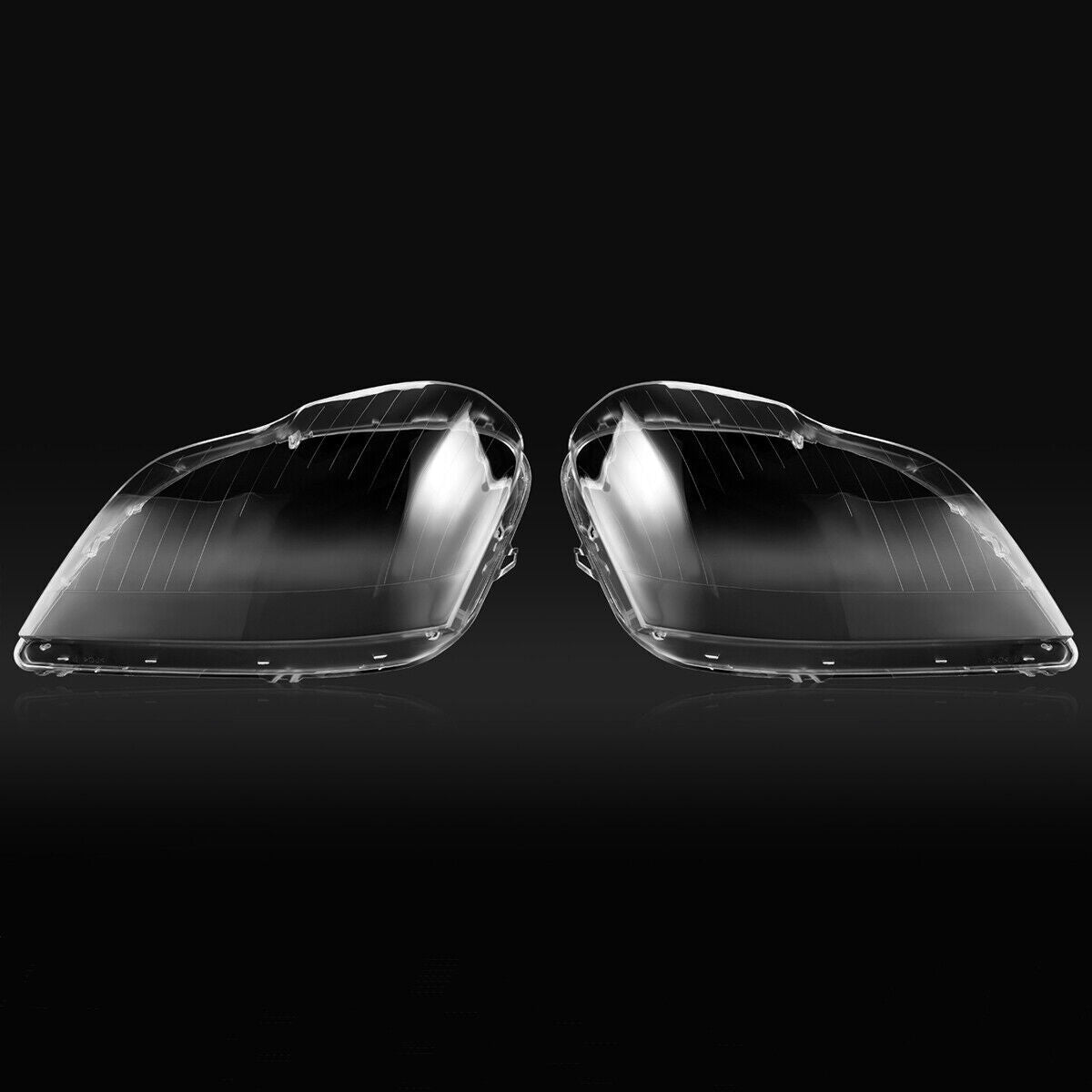 2¡Á F¨¹r for Mercedes-Benz W164 GL GL350 GL450 2006-2011 Scheinwerferglas Linse L+R