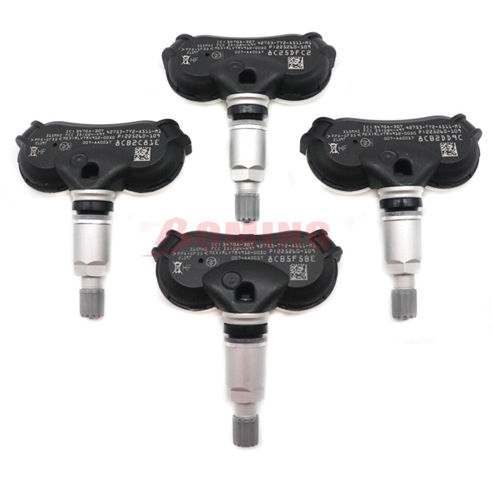 Kit 4x Tire Pressure Monitoring Sensors for Acura TL, ZDX, RLX 315MHz 42753-TY2-A51