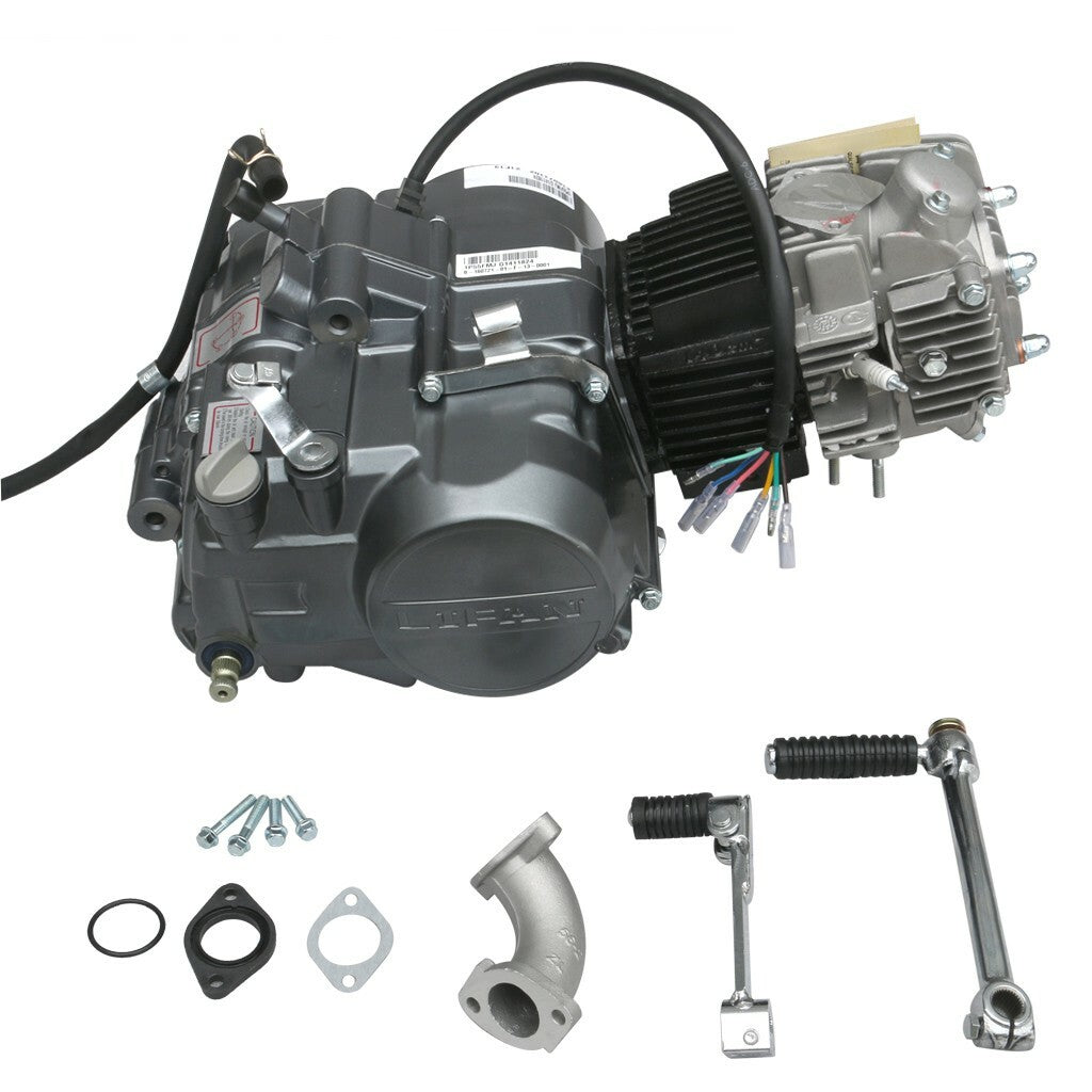 The for Lifan 140cc motor is suitable for PitBike, Apollo, RFZ125, for Honda CT70, CT90, CT110, XR70, and 50-.