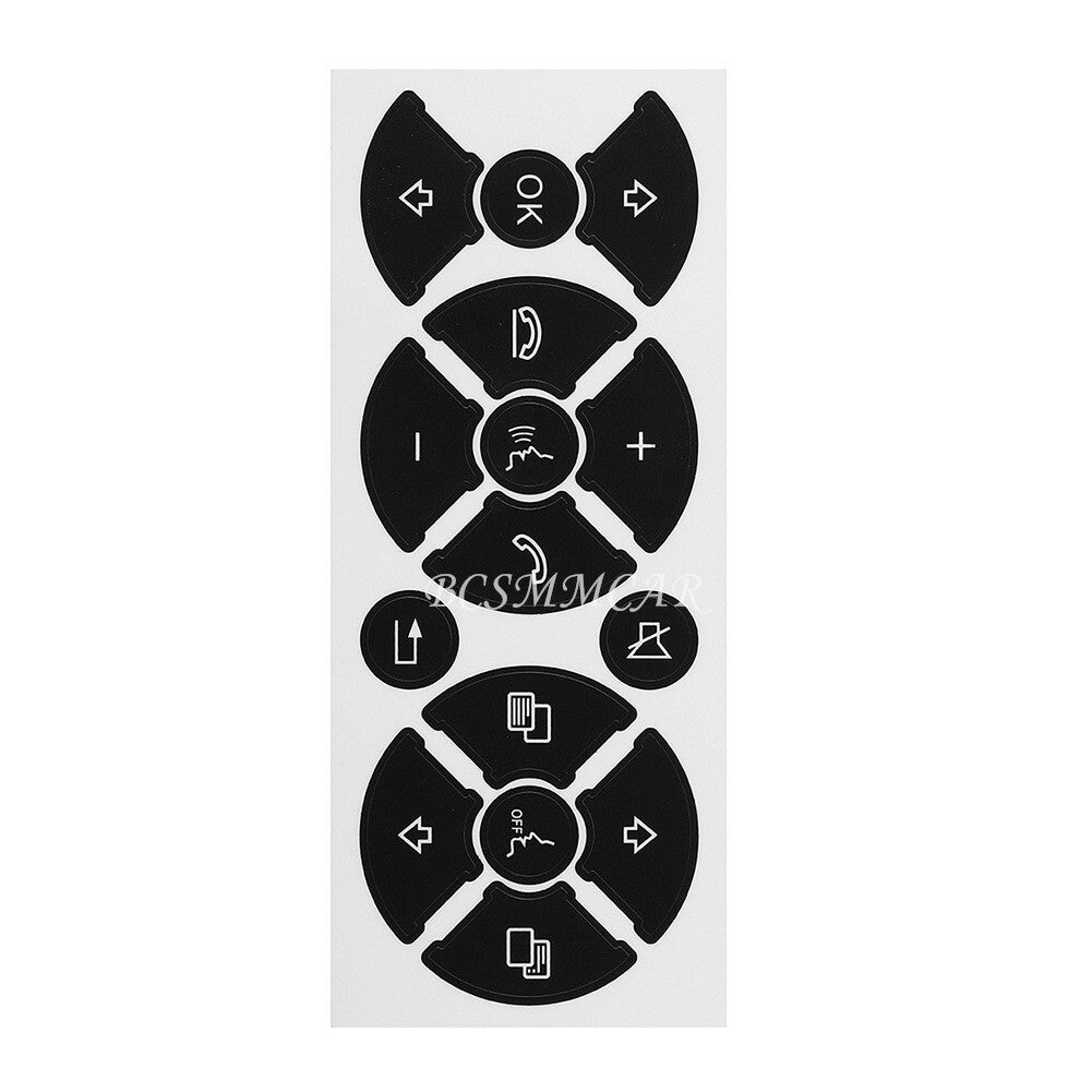 Replacement Steering Wheel Button Sticker Fit for Mercedes Benz C250 2007-2014