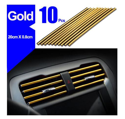 Car air conditioning socket decorative molding trim gold for seat for smart