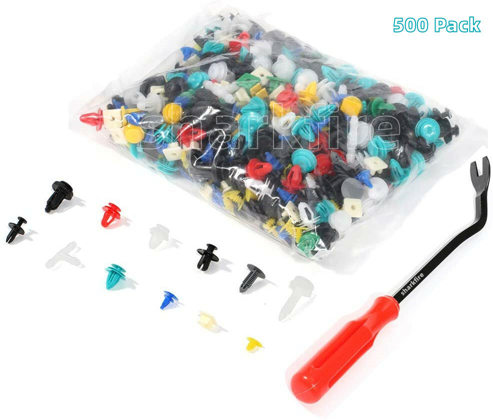 500-piece pack of car clip screws, bumper interior trim, car plastic blend