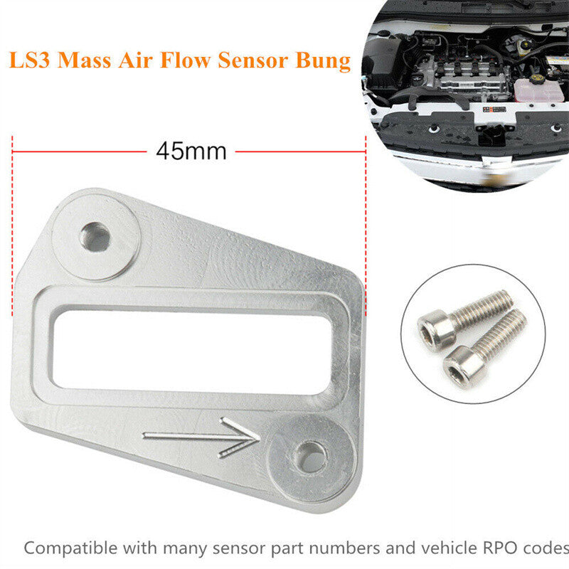LS3 MAF Mass Air Flow Sensor Bung LS Billet Boss Mount Weld Flange for LSX LS7