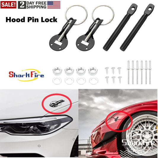 General Motors crash shield pin lock for automotive sports helmet hood latch kit