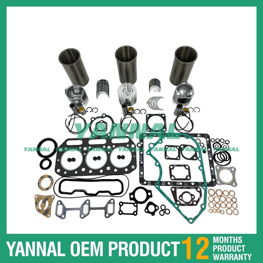 New 3T75HA Overhaul and Rebuild Kit with Shims and Bearings for Yanmar 3T75HA Engines