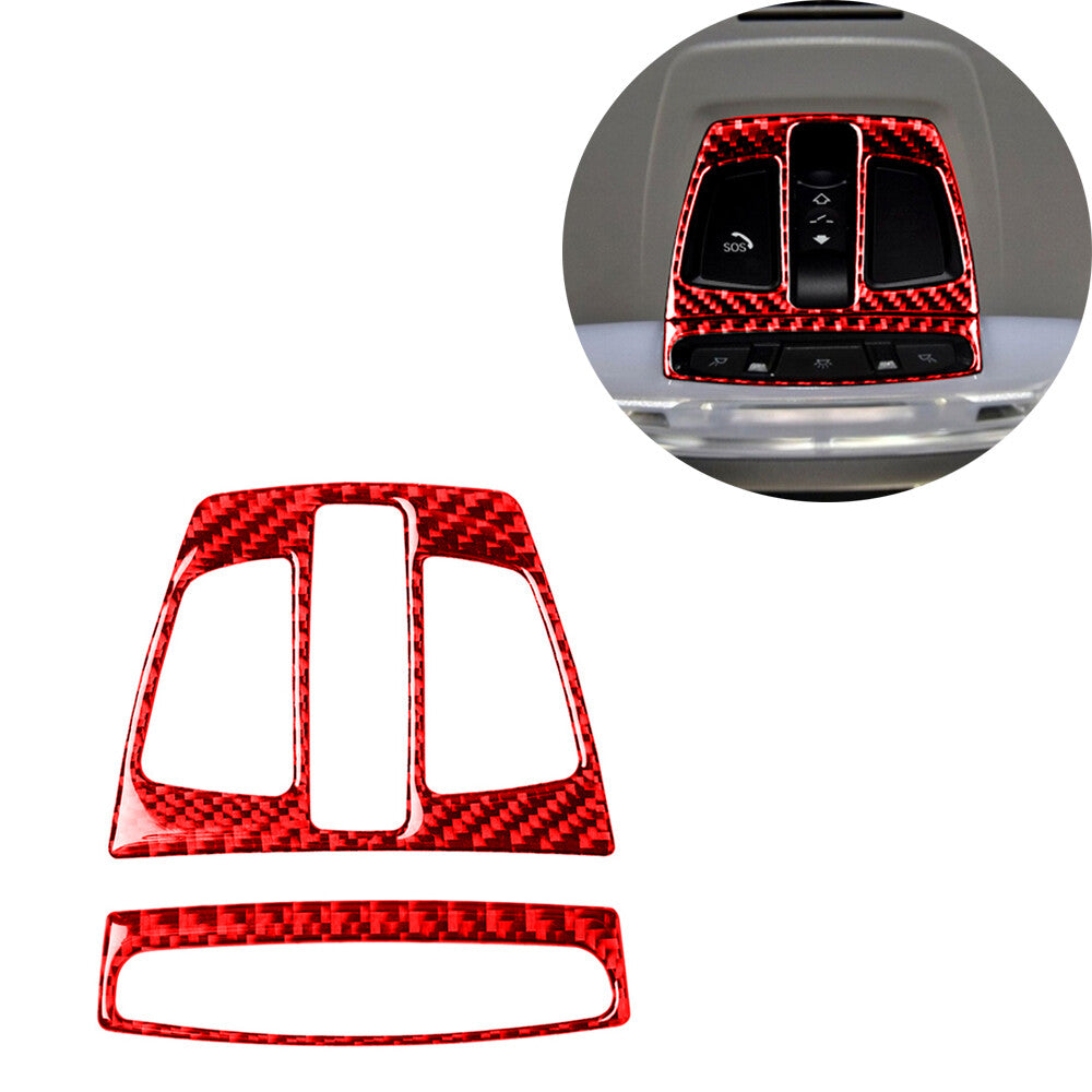 Carbon Fiber Reading Lamp Trim Sticker Cover Fit for BMW 3 4 Series F30 F32