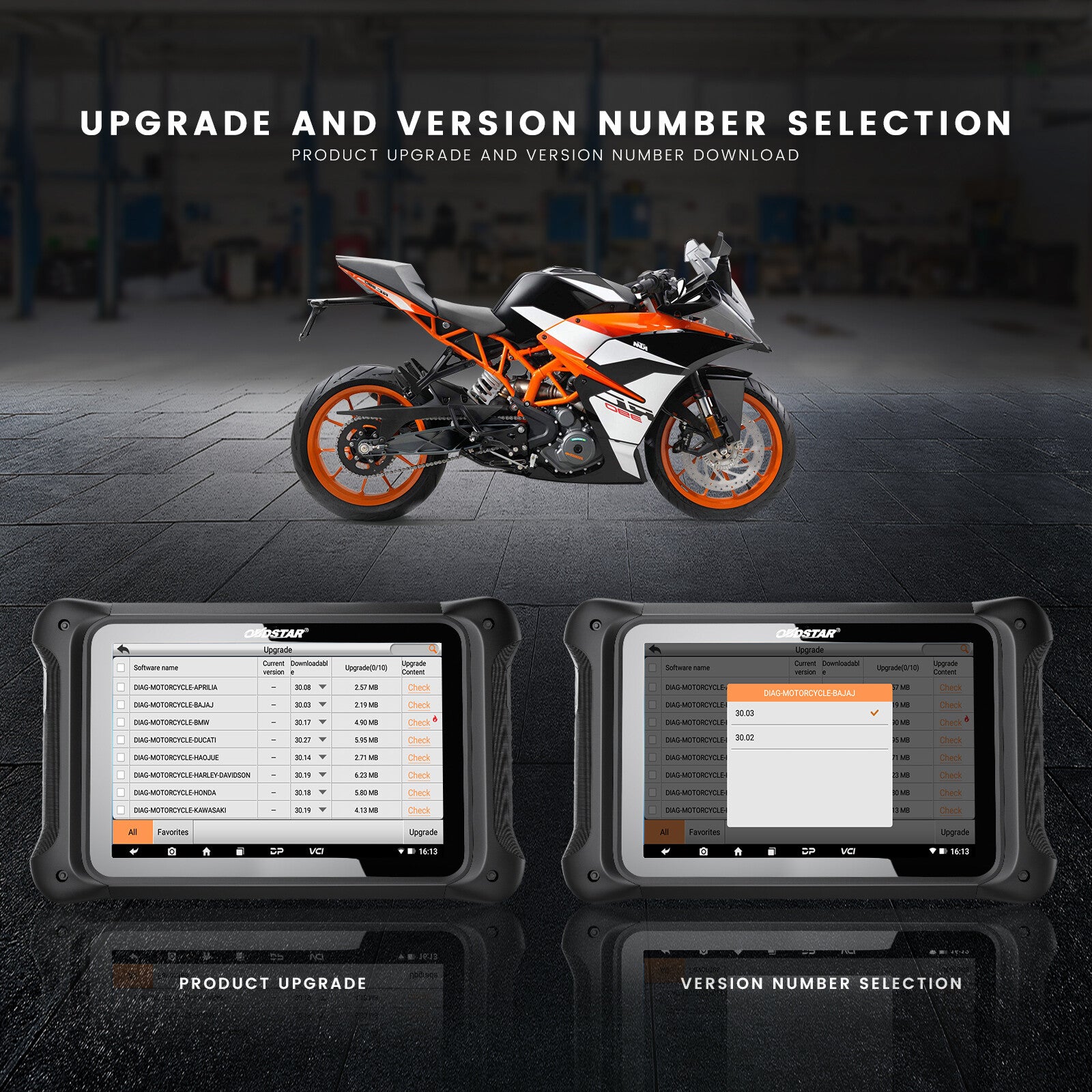 OBDSTAR MS70 New Generation Motorcycle Snow Mobile/ATV Scanner Diagnostic Tool