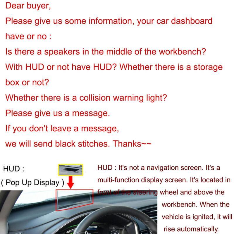 Dashboard Protector Cover/Dashboard Mat - Anti-slip, Sun Protection for Hyundai Kona 2018 - 2023