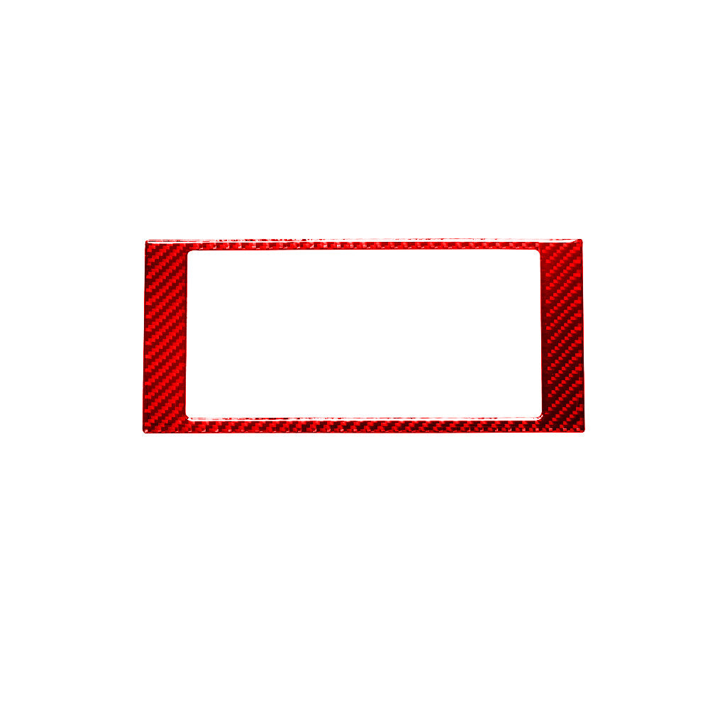 Red Carbon Fiber Radio Surrounding Control Frame Trim for Jeep for Wrangler 2007-10