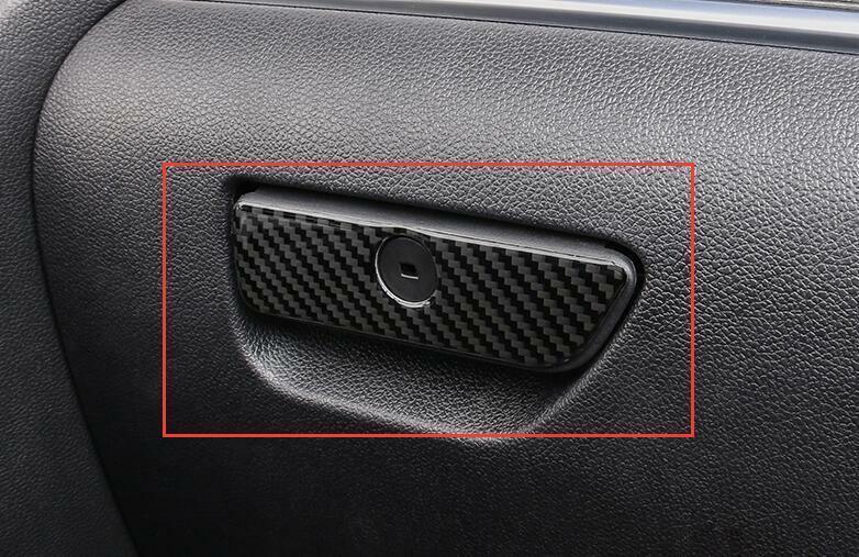 for Ford Explorer 2011-2019 Carbon Fiber Vinyl for Co -Pilot Storage Box Handle Cover