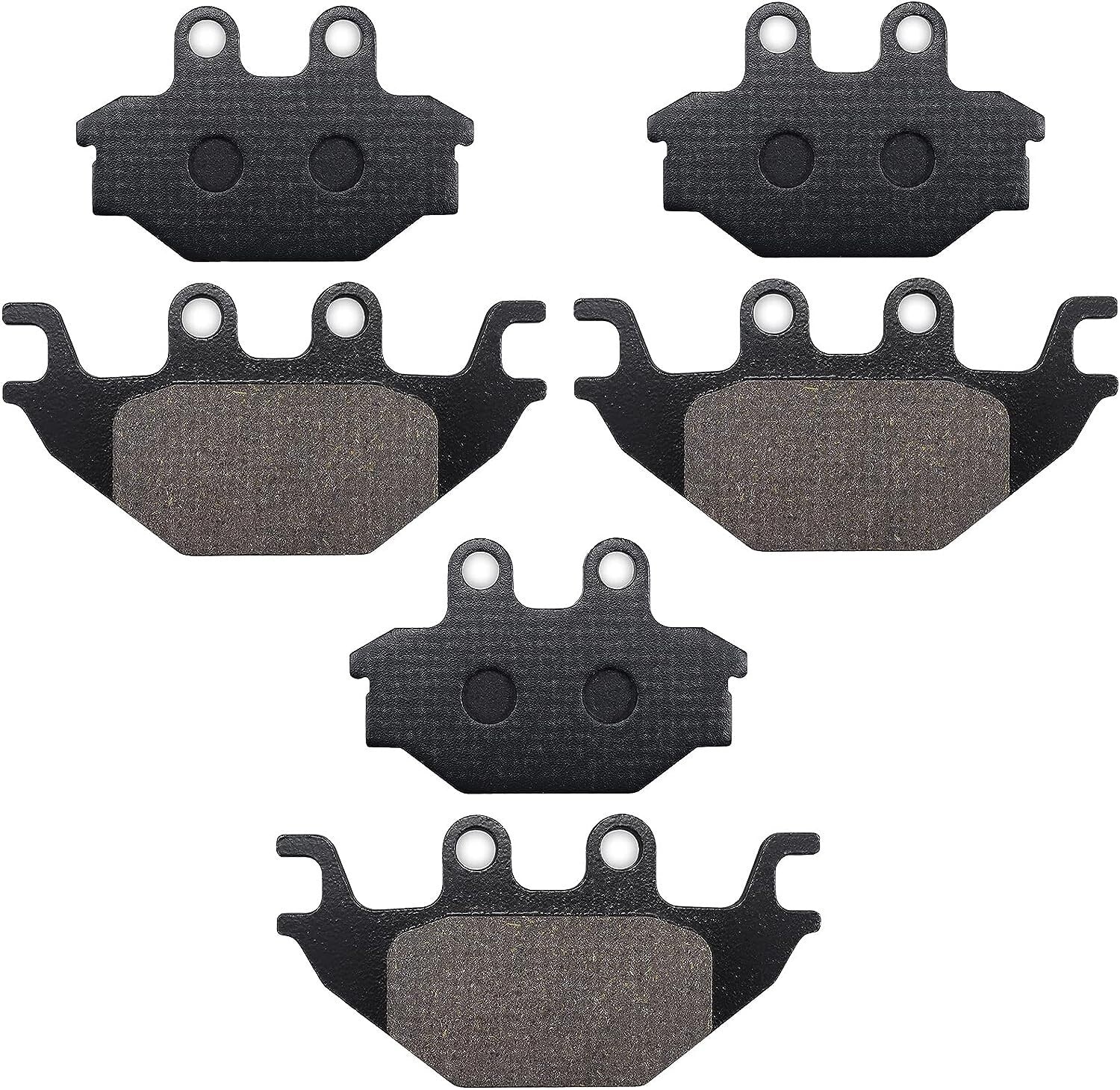 Front and Rear Semi-Metallic Brake Pads for Quadlander 300 600 ARCTIC CAT 250