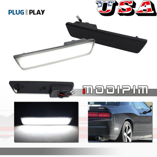 White rear side marker LED light for 08-14 for Dodge for Challenger / 11-14 Charger