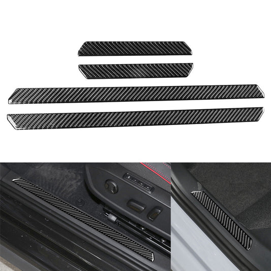 Door Sill Scuff Cover Scratch Protector Cover Trim for VW for Golf 8 MK8 2021-2023