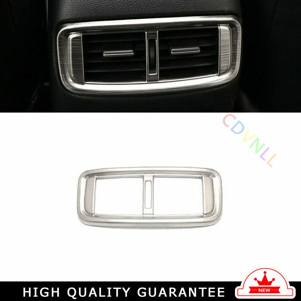 Rear Air Outlet Vent Frame Trim 1X for Honda CRV CR-V 2017-2022 Silver Titanium