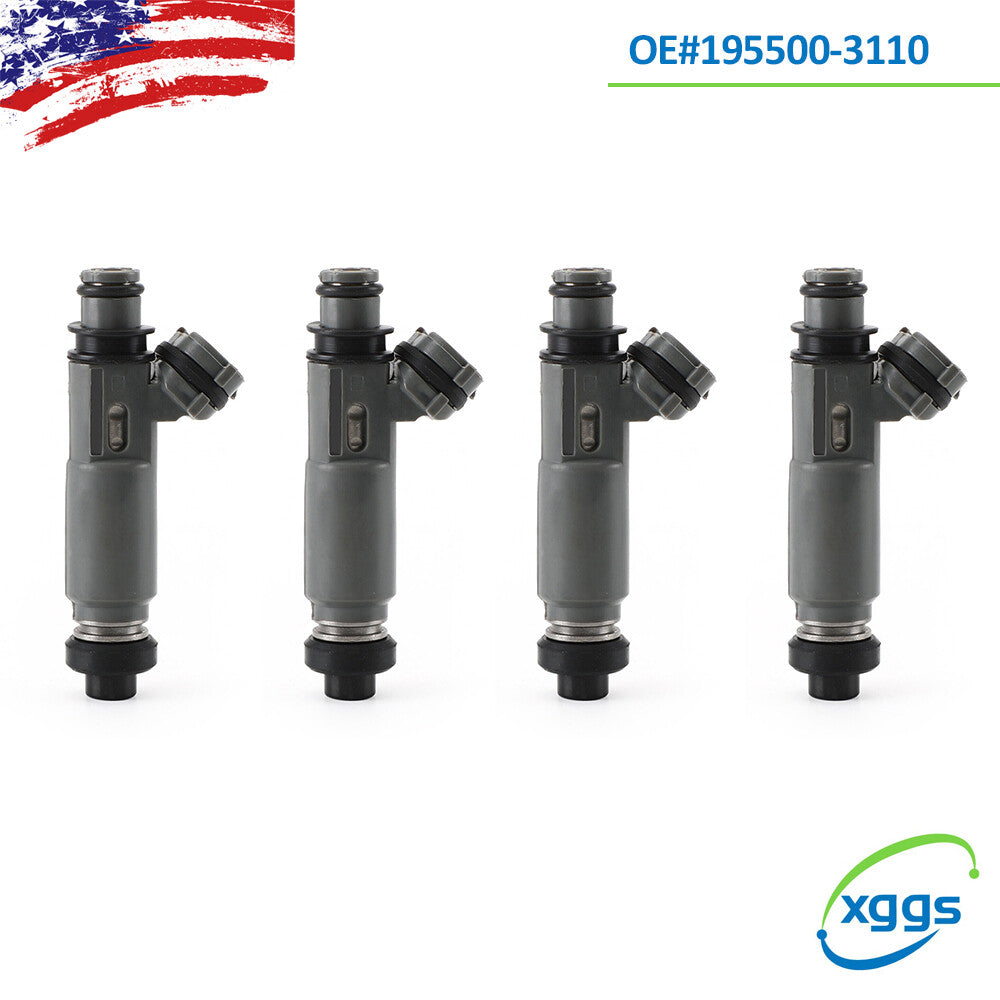 Set of 4 for Mazda Protege 1.5L 1.6L 1997-2003 New Fuel Injectors 195500-3110
