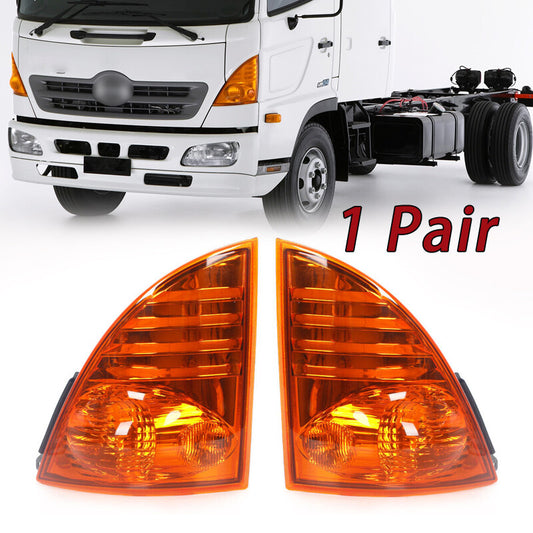 2Pcs for Hino 500 Ranger Truck Fc Fd Gd Fe Ft Fx Gt Gx Fl Gk Front Corner Lamp