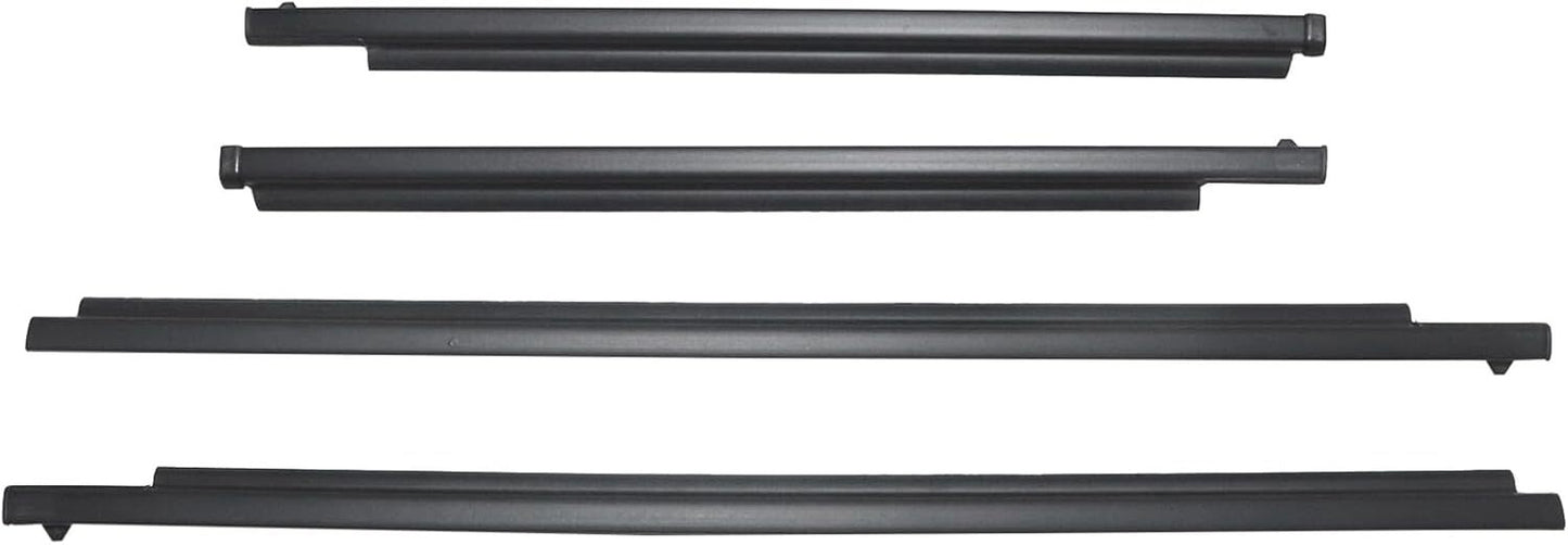 4x/Set Door Glass Outer Weatherstrip Trim Seal Kit for Toyota 4Runner 1995-2002