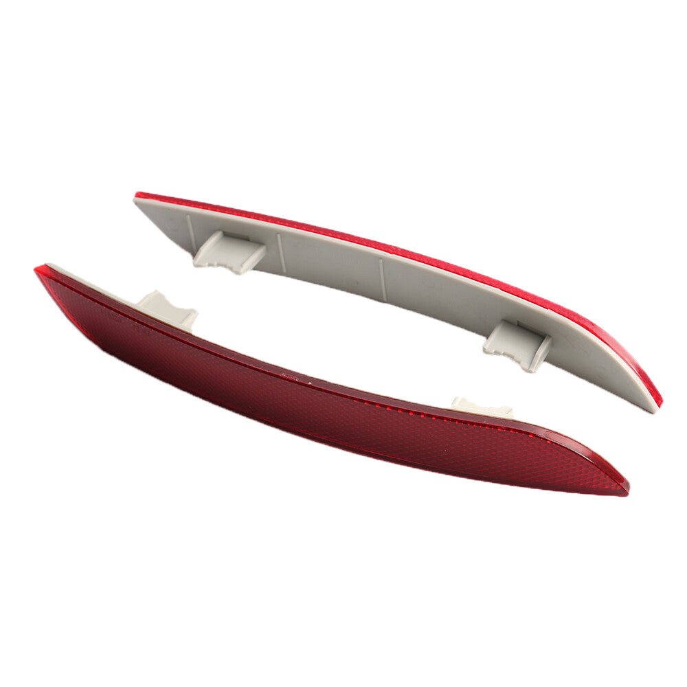 Set of 2 Rear Bumper Reflector Red Left Right for BMW 5-Series 2009-2013 LH+RH