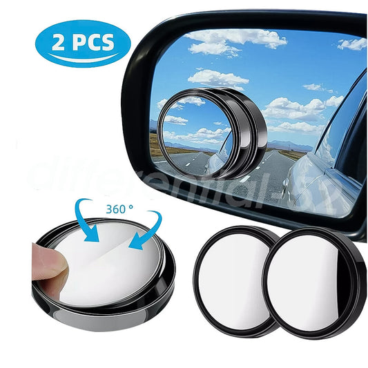 Fit Car 2Pcs Blind Spot Mirrors Round HD Glass Convex 360¡ã Side Rear View Mirror