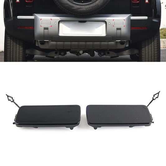 Rear Bumper Trailer Hitch Tow Hook Hole Cover Trim Fit for Land Rover for Defender 90