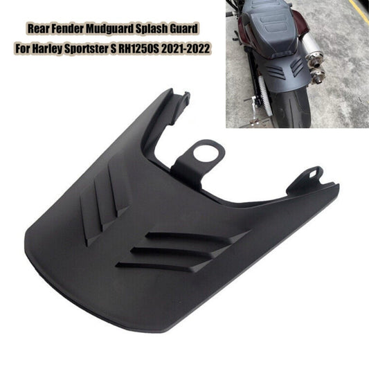 Black Rear Fender Guard Mudguard Extension for Harley Sportster S RH1250 2021 22