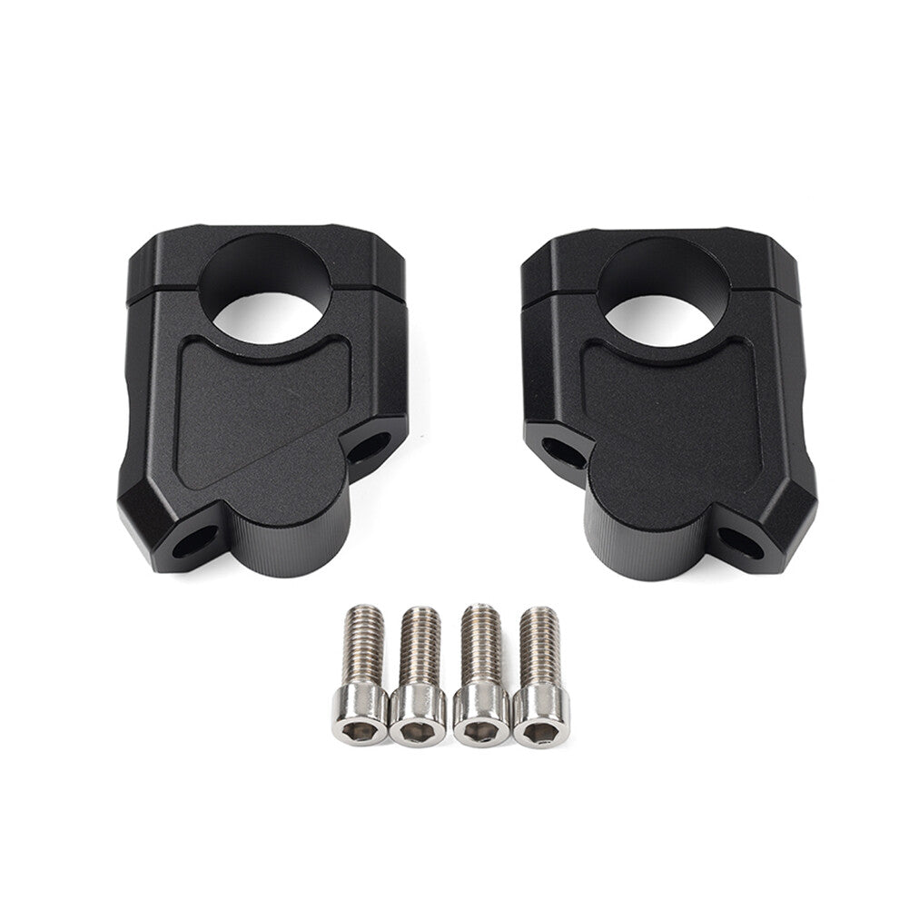 Motorcycle 28mm 1 1/8 Handlebar Mount Clamp Riser for Suzuki for Kawasaki Black