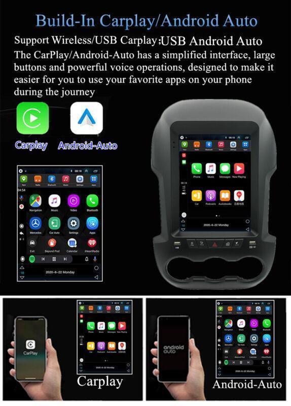 9.7 Android 11 Stereo Radio GPS Head Unit For 2011-2015 for Ford Ranger w/ Car-play