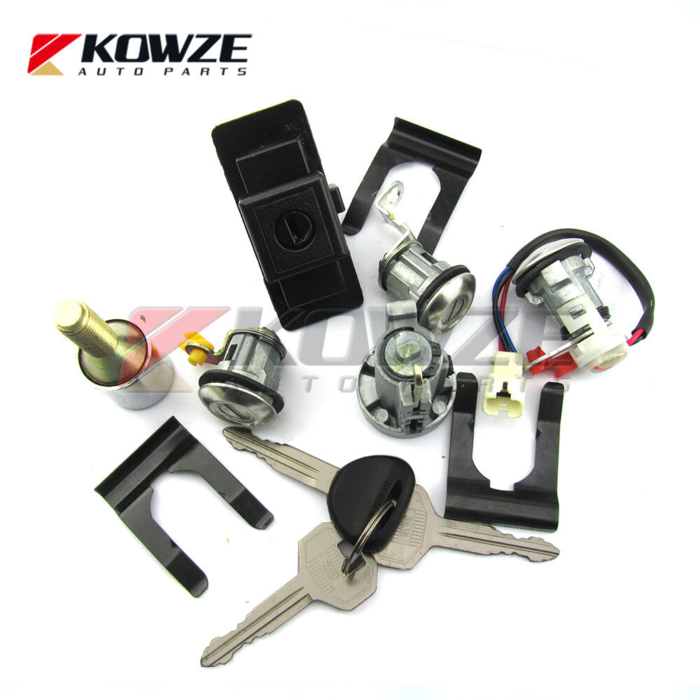 Lock Cylinder Key Set for Mitsubishi Pajero Montero 2nd 4G54 4D56 MR259111