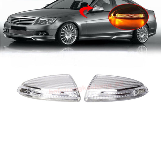 1. Dual left and right door mirror turn signal amber lights applicable to for Mercedes-Benz W204 C 63 AMG.