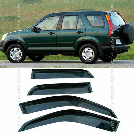 for Honda CRV CR-V 2002-2006 Black Side Window Visor Vent Shade Sun Rain Guard4
