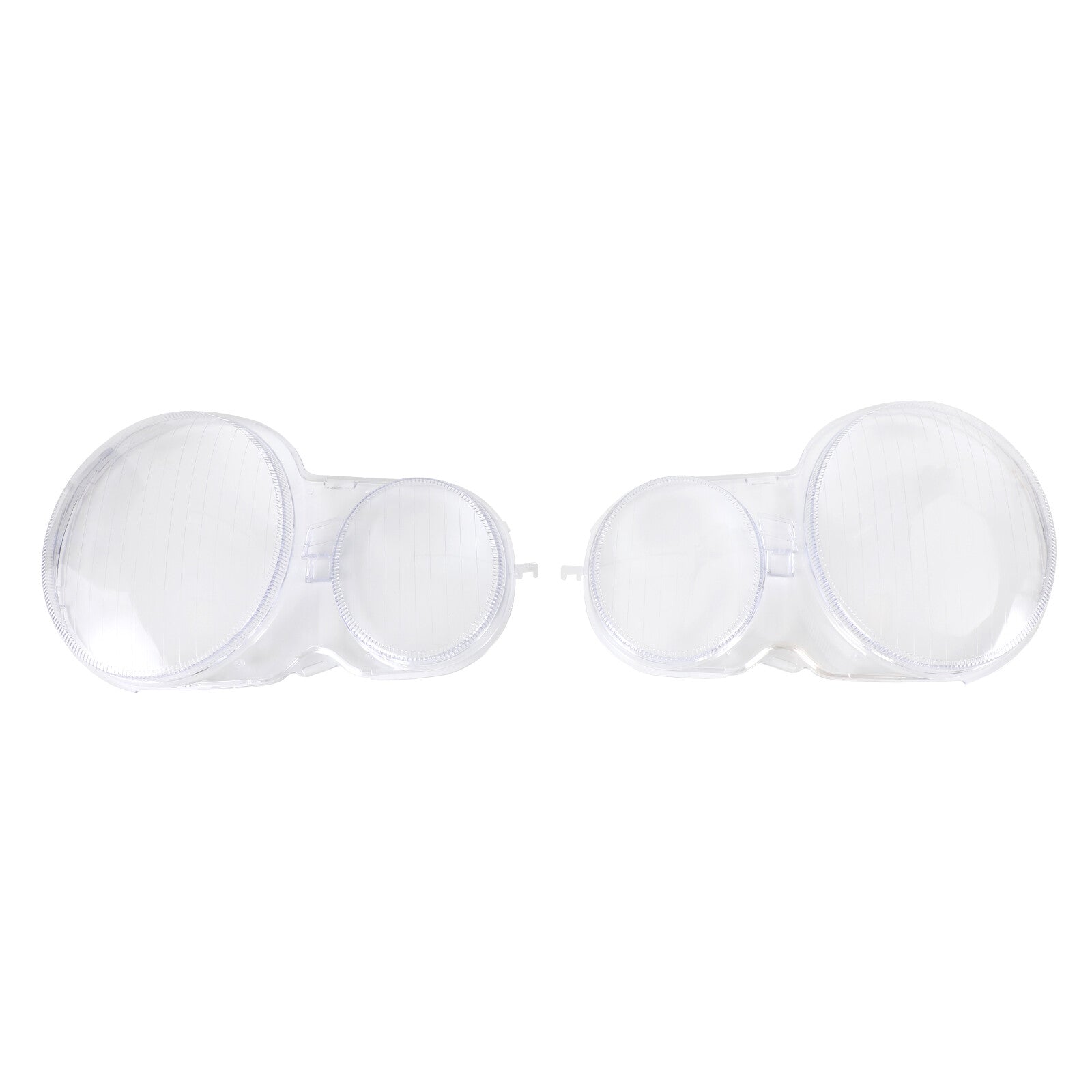 Left +Right Headlight Lens Plastic Cover Shell for Mercedes E Class W210 96-2002