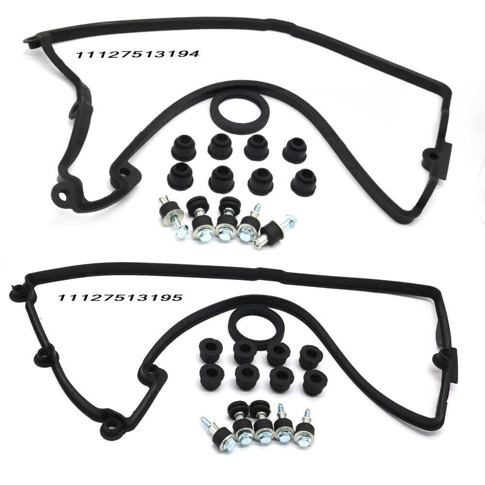 Valve Cover Gasket Kit LH+RH for BMW X5 545i 550i 645Ci 11127513194 11127513195
