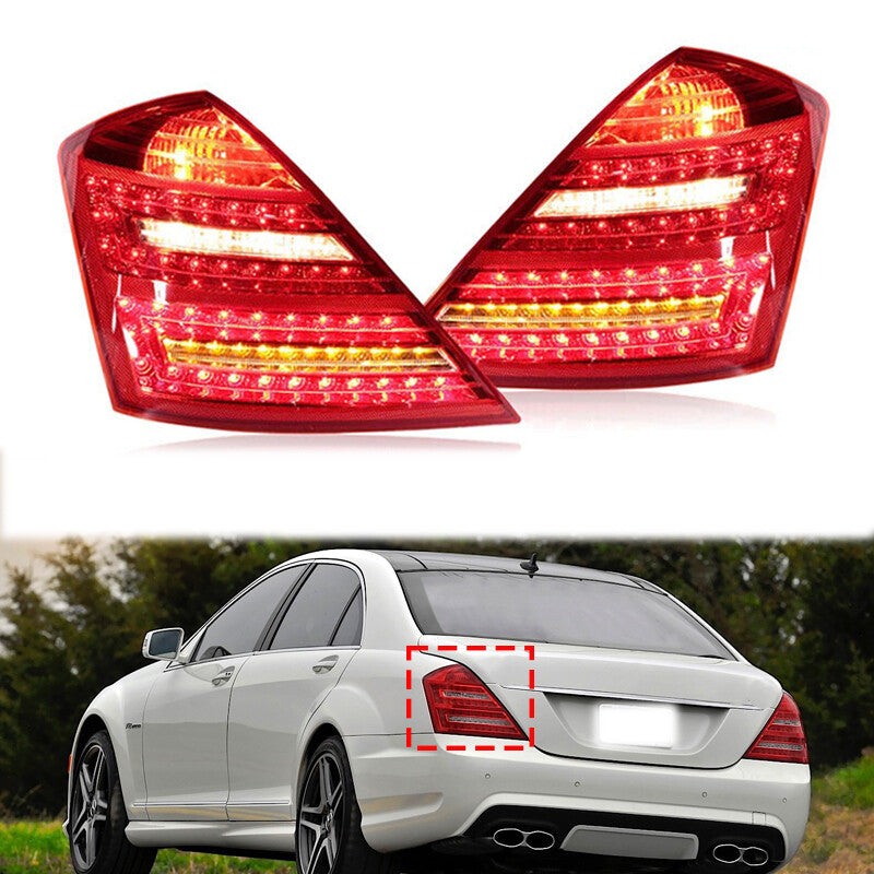 1 Pair for Mercedes-Benz W221 S-Class 2007-2009 Tail Light Rear Light Tail Lamp