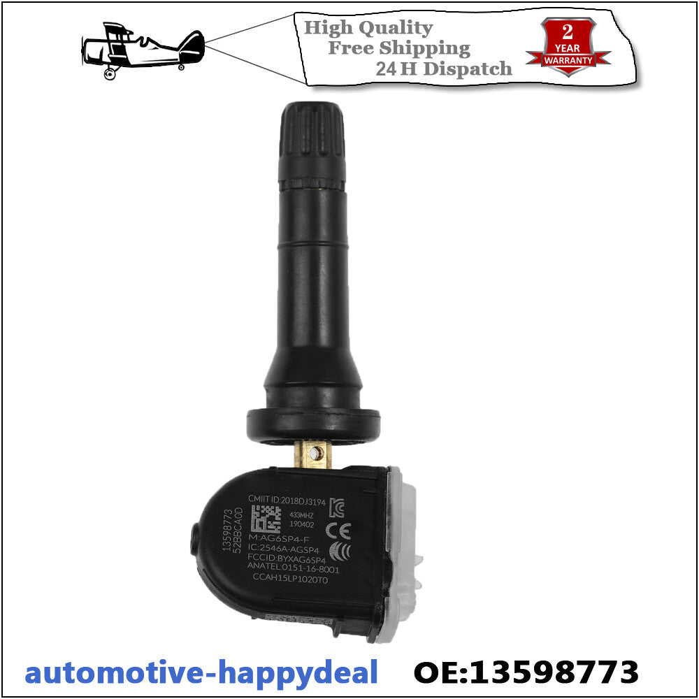 4PCS TYRE PRESSURE VALVE SENSOR for VAUXHALL MOKKA / MOKKA X 13598773 433 MHZ