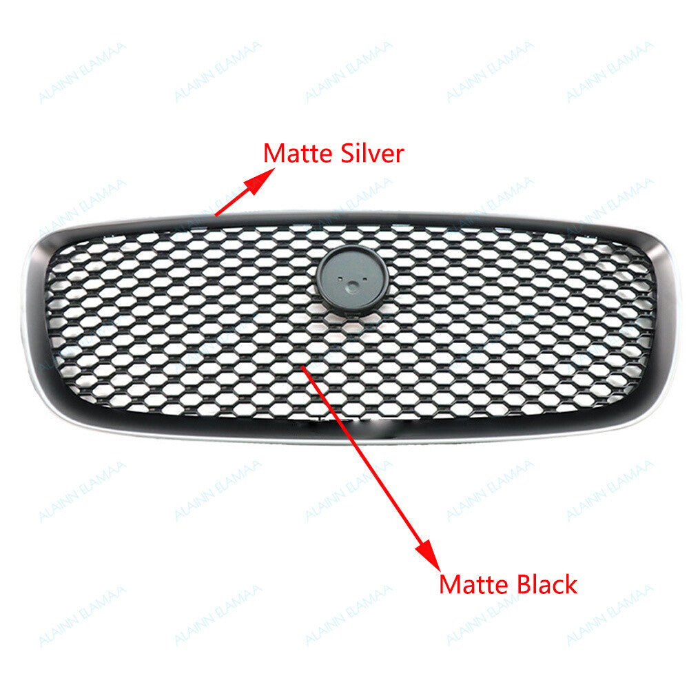 Front Bumper Radiator Grille Fits for Jaguar F-Pace 2017-2020,Matte Silver