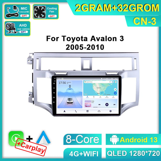 Android CarPlay Car Radio for Toyota for Avalon 3 2005-2010 GPS Stereo Player Screen