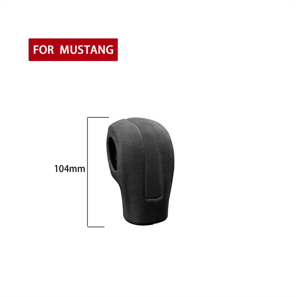 for Ford for Mustang 2009-13 Inner Gear Shift Knob Trim Accessories Suede Black Gray