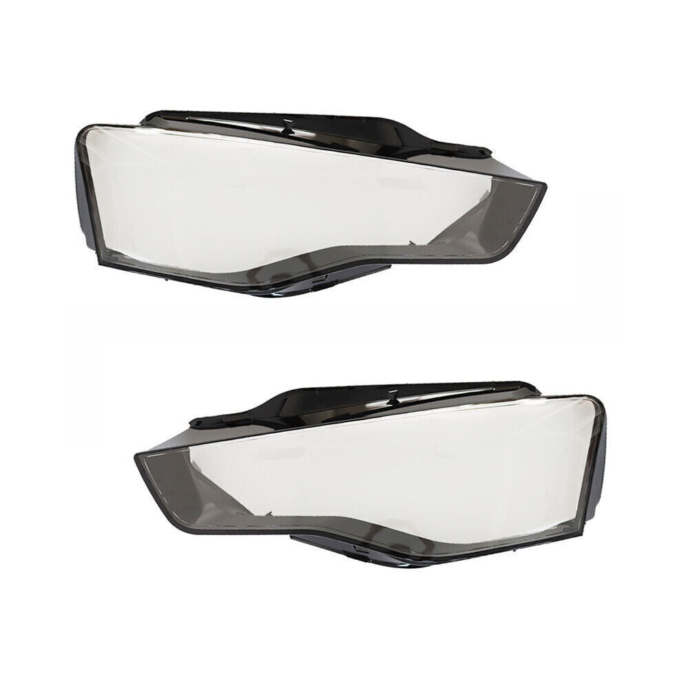 Fit for Audi A5 2012 2013-2016 Pair Headlamp Shade Headlight Lens Transparent Shell